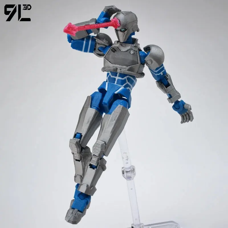 9L3D printed toy movable action figure multi-jointed deformable toy