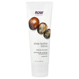 NOW Foods Solutions, Shea Butter Lotion, 4 fl oz (118 ml)