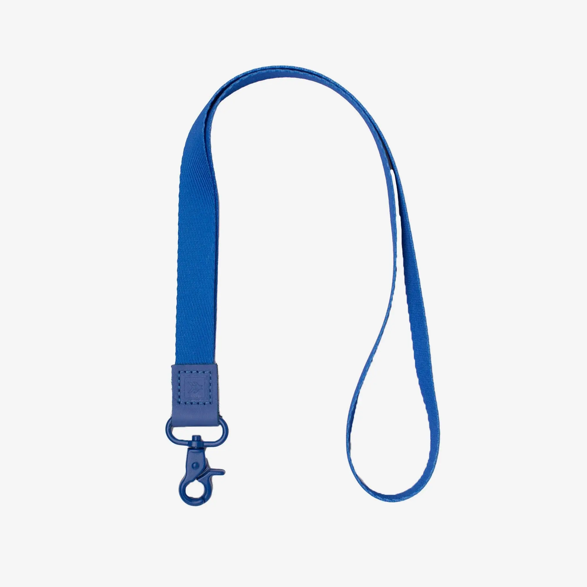 Thread Cobalt Personalized Lanyard - 17 in ID Badge Holder, with Leather Loop, Metal Clasp, for Office Identification Supplies