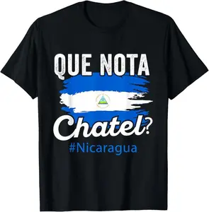 Nicaragua Flag Camiseta Nicaraguan Que Notal Chatel Nica Casual Short Sleeve Cotton T-Shirt