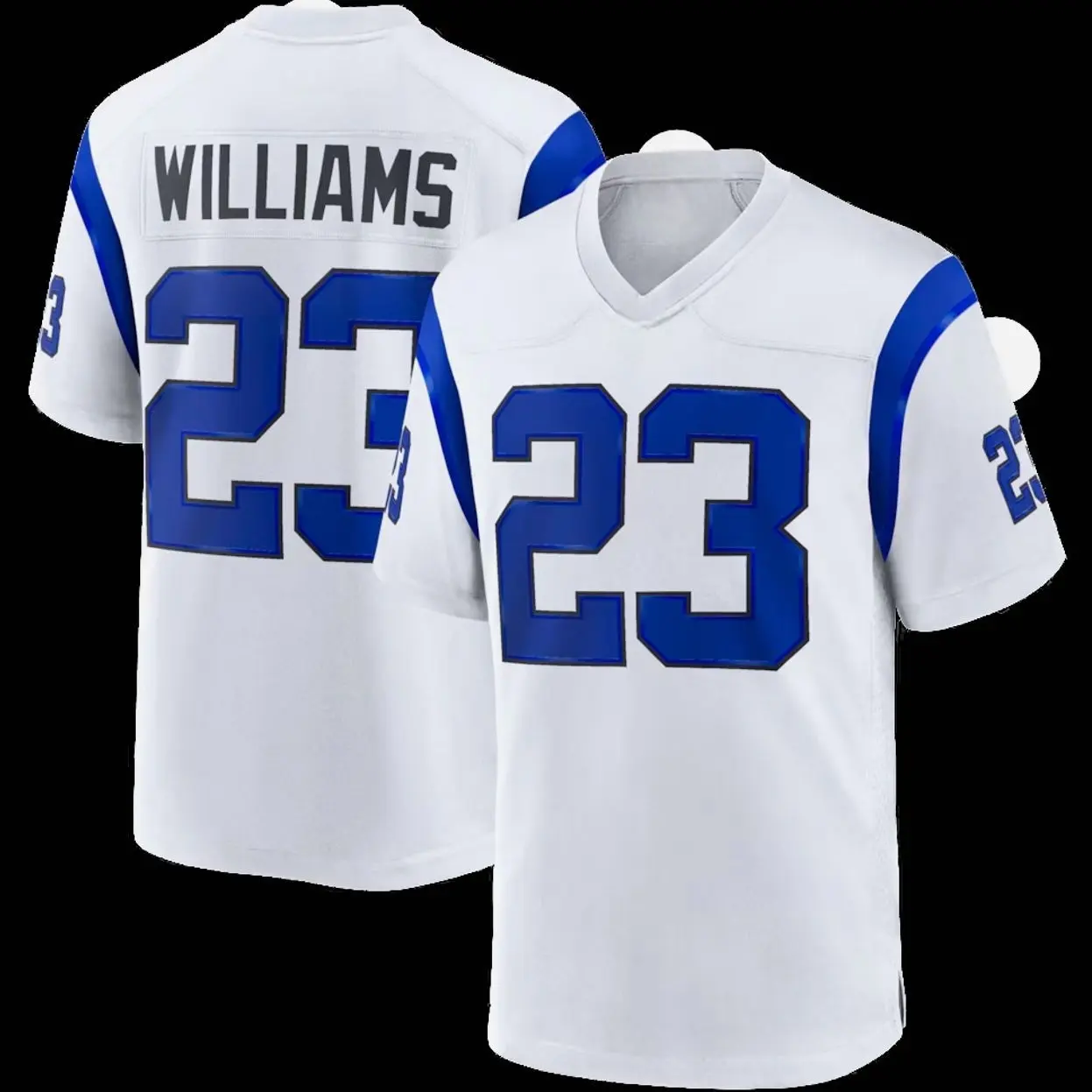 Unisex Football inspired by Williams 23 Los Angeles Fearsome White Game Jersey