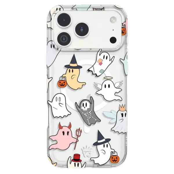 Velvet Caviar Halloween Theme iPhone Case - Glow in the Dark, MagSafe Fit, Playful Spooky Style, Cute Shockproof Drop Protection - Fits iPhone 18 Series, 17, 16, 15 & More