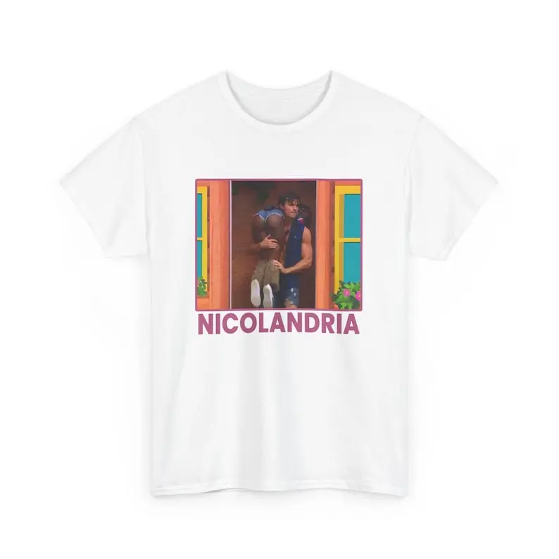 NICOLANDRIA Cute Shirt - Love Island Vintage Unisex Graphic Print Streetwear Top Casual Cotton Fabric Breathable Personalized Stylish Women's Wear Mommy Mamacita Design for Summer