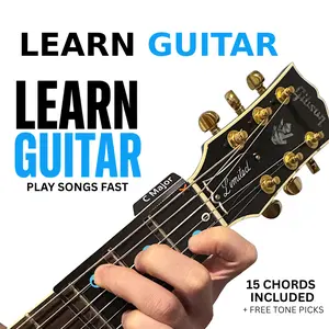 Guitar Card Chords with Butterfly Guitar Picks for Beginner Guitar Players