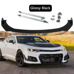 For Chevrolet Camaro SS 1LE ZL1 Front Bumper Lip Splitter Spoiler & Strut Rods