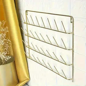 1pc, iron wall-mounted bobbin rack-32 bobbin organizer, suitable for sewing, quilting and embroidery.