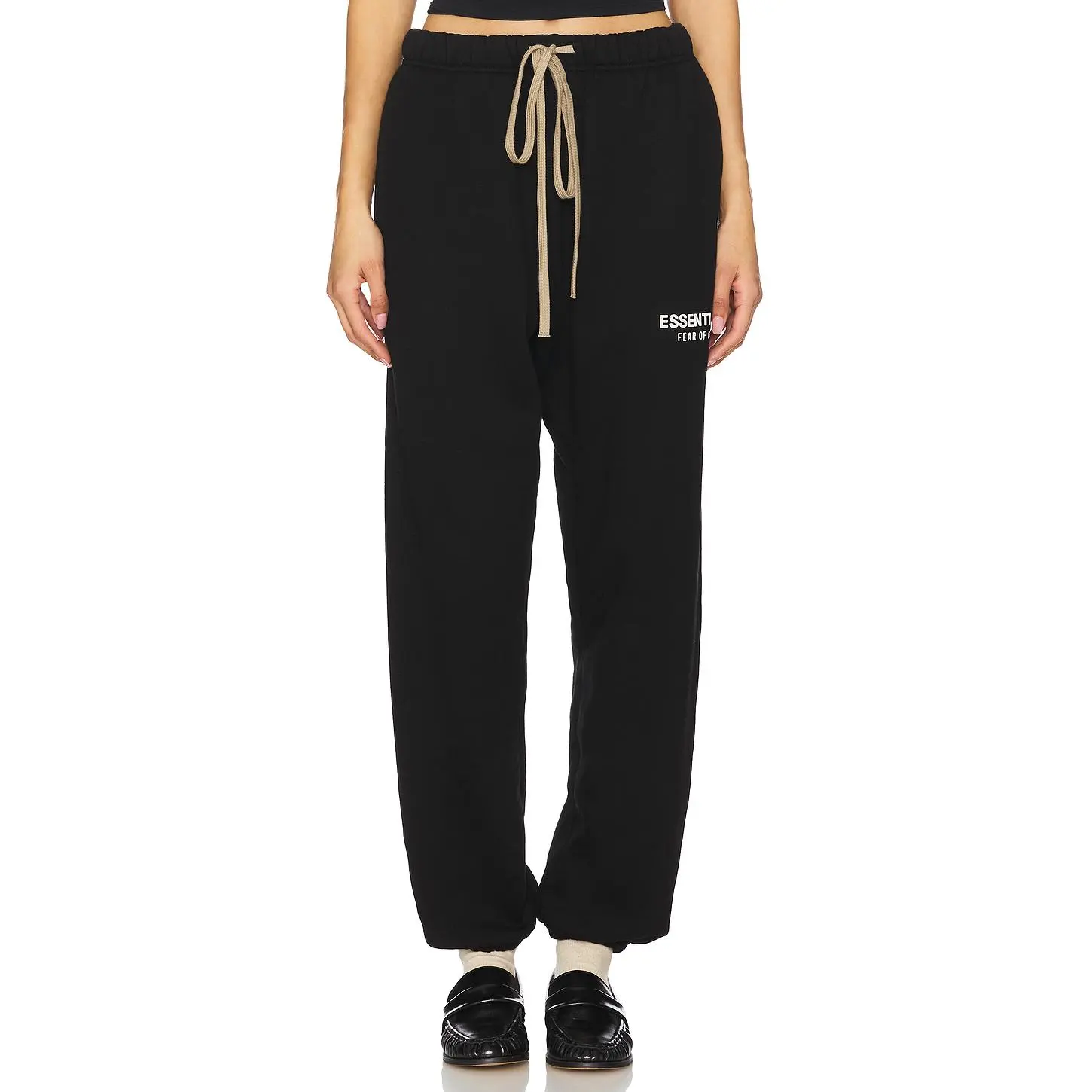 Fear of God ESSENTIALS Fleece Essential Sweatpant in Black Unisex