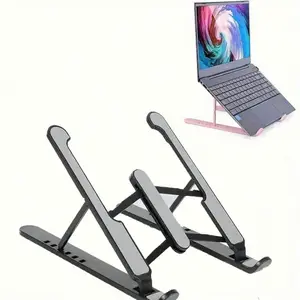 Adjustable Laptop Stand Cooling Riser, Foldable Portable Gaming Tablet Holder, Universal Stable Notebook Support, Durable Design, Computer Stand
