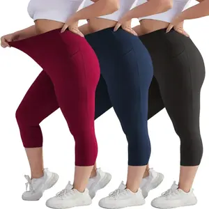 Capri Leggings for Women High Waisted Capri Leggings with Pockets for Women Tummy Control Yoga Pants Women
