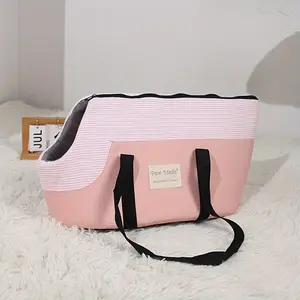 Portable Polyester Fiber Pet Carrier Bag for Cats and Small Dogs, Breathable and Lightweight Cat Backpack for Travel and Outdoor Use, Suitable for Pets up to 20 Pounds