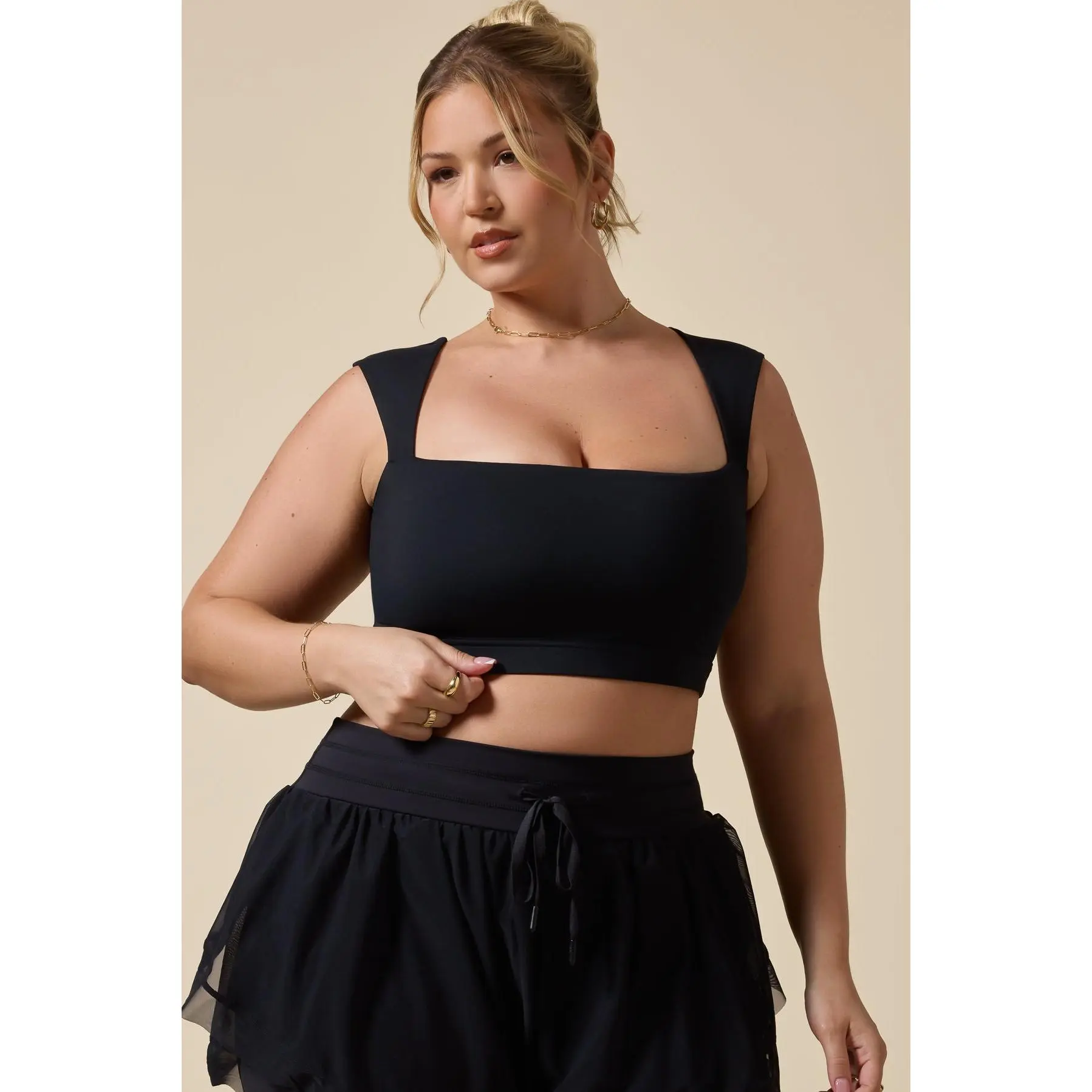 POPFLEX Women's Pocket Undergarment Bra - Black