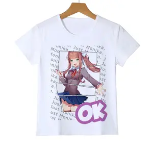 Doki Doki Literature Club Anime Girl Graphic T-Shirt, Y2K Manga Aesthetic Tee, Vintage Gaming Shirt, Cute Anime Streetwear, Gift for Men & Women
