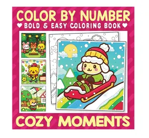 Color By Number Bold & Easy Cozy Moments: Adorable Coloring Book for Adults and Teens with Cute Characters - Great Gift for Relaxation (Color By Number Cozy)