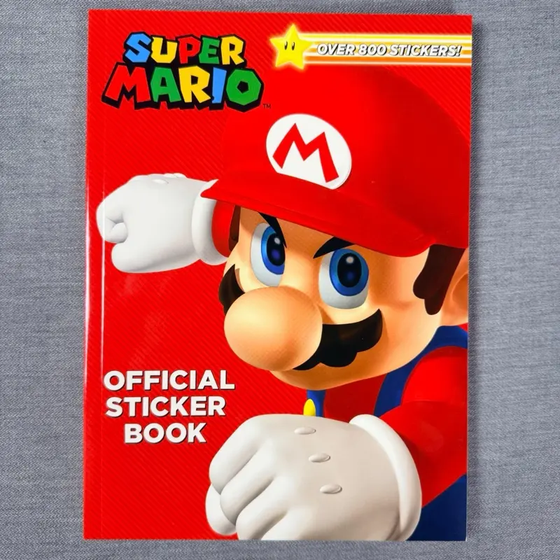 Super Mario Official Sticker Book, More than 800 Stickers! Activity Book