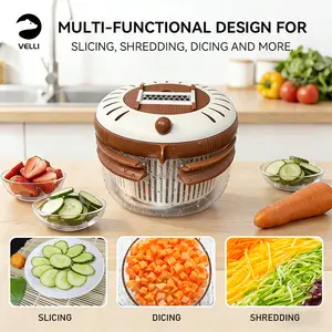 Fruit and Vegetable Washing Bowl with Strainer, 3-in-1 Draining Basket and Colander with Lid for Kitchen, Refrigerator, Picnics, and Camping