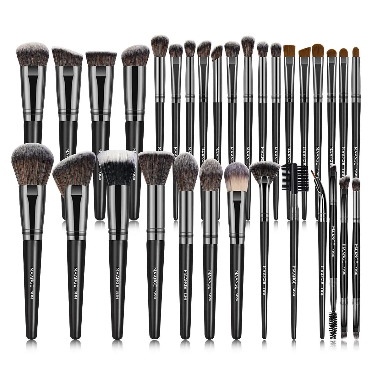 MAANGE Makeup Brush Set, Versatile Soft Makeup Brushes for Foundation, Powder, Concealers, Eye Shadows, Blush, Lip Balm, Makeup Tool For Travel, Outin