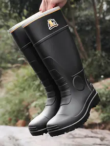 Men's Tall Safety Rain Boots, New Arrivals for Spring 2026. Anti-impact, Puncture-resistant, Slip-resistant, and Durable. Sizes 39-50. Suitable for Complex Working Environments, Construction, and Outdoor Operations.