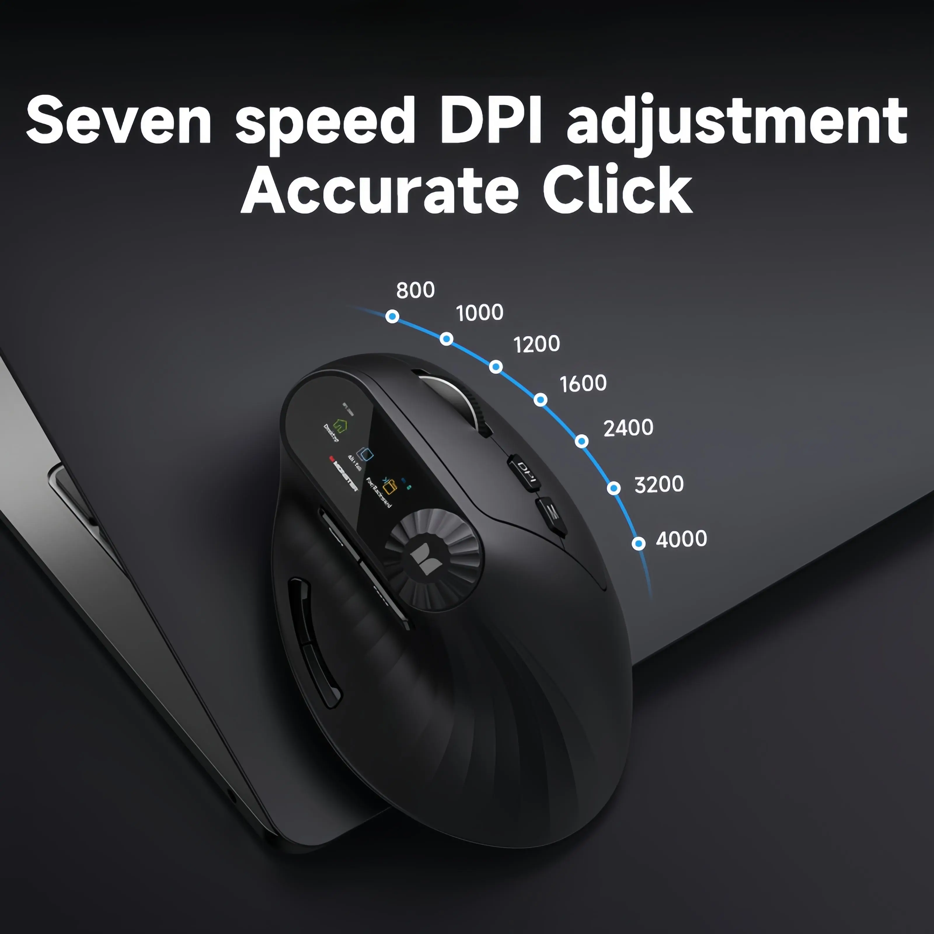 Monster-M2 MAX Version Ergonomic Vertical Mouse, Bluetooth