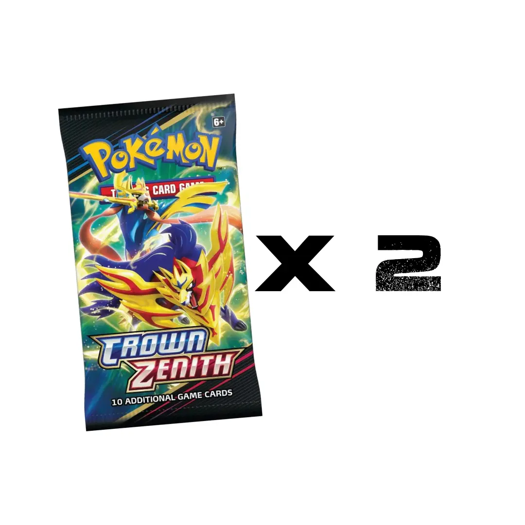 Pokemon TCG: Crown Zenith Booster Pack x 2 (TWO)