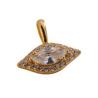 S. Pave Evil Eye Charm