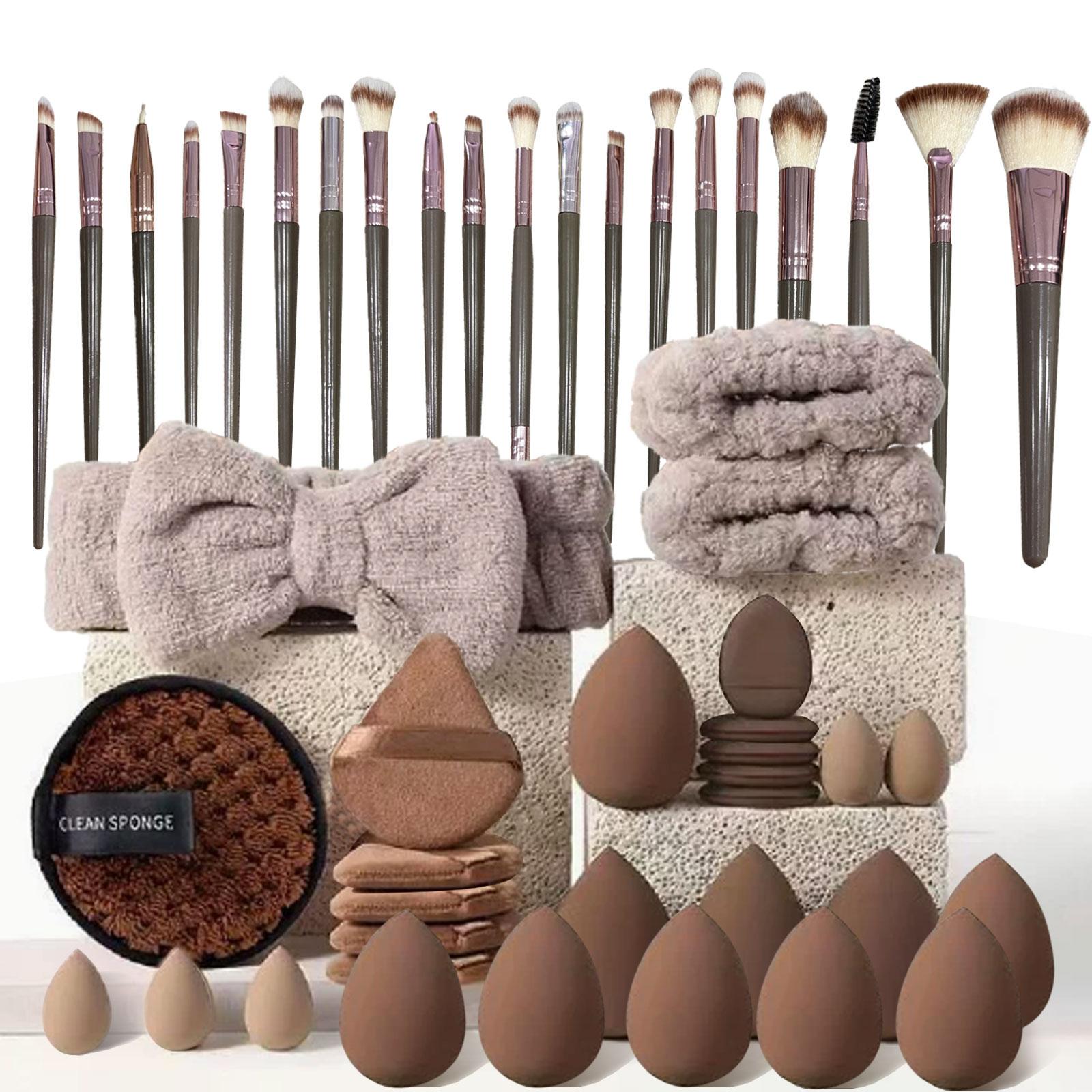 49PCS Professional Makeup Brush Set,Premium Foundation Makeup Tool Kit with Eye & Face Makeup Brushes, Makeup Set for Beginners, Professionals and Girls