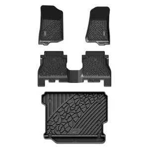 Lasfit fit for 2018-2026 Jeep Wrangler JL Floor Mats or Cargo Mat, Fit 4-Door Only(Don't fit 4xe)