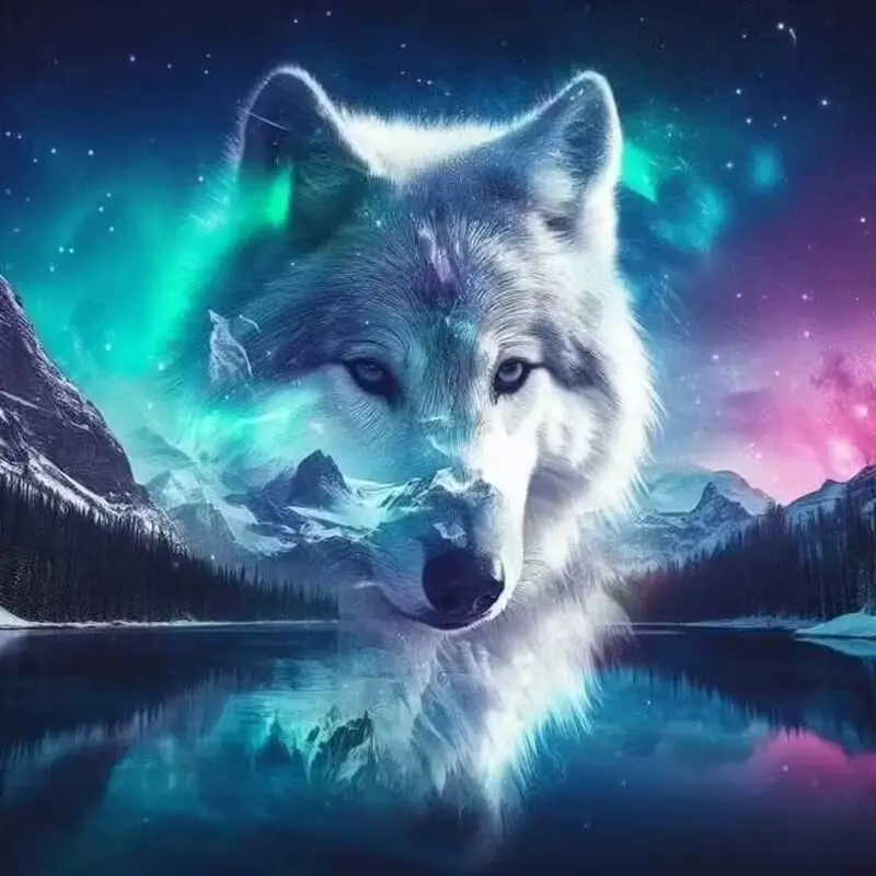 New DIY 5D Diamond Painting Kit, DIY Diamond Arts, Diamond Art Tools, Giant Wolf Head Theme, Full Drill Mosaic Art, Home Wall Decor Gift, Small Size, Model Xinghao Z149a