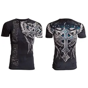 Xtreme Couture By Affliction Men's T-Shirt PANTHER Crewneck Cotton Xtreme Couture By Affliction Men's T-Shirt PANTHER Crewneck Cotton