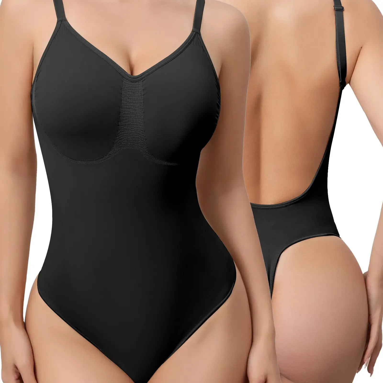 Mobeso Backless Shapewear Bodysuit for Backless Dress – Seamless Thong Tummy Control Body Shaper for Date Night, Party & Holiday Outfit, woman summervibes, fitness bra, shapermint essential