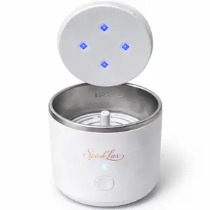 SparkLux Ultrasonic Cleaner for Aligners & Retainers (Invisalign Compatible) | Compact Rechargeable Deep Cleaning Machine for Dental Appliances, Nightguards & Dentures | Portable, Gentle, 3–5 Minute Cleaning Cycle