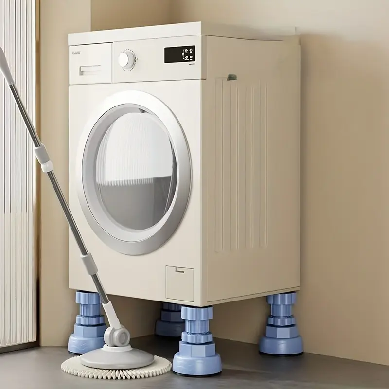 4/8PCS Anti-Vibration Washing Machine Pads, Adjustable Non-Slip Shock-Absorbing Pads for Washer, Dryer & Refrigerator