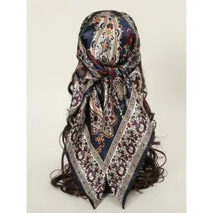 Women's Floral & Paisley Print Scarf, Boho Style Printed Bandana for Daily Wear, Trendy All-match & Exquisite Bandana for Birthday Gift