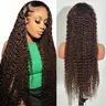 [30inch Only $115]Nervoss Hair 30 Inch Chocolate Brown Lace Front Wigs Human Hair 13x6 Deep Wave Lace Front Wigs Human Hair 180Density HD Colored Deep Curly Lace Frontal Wigs for Women Pre Plucked with Natural Hairline Brown Wig SummerVibes