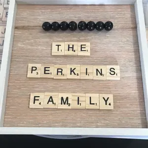 Scrabble Piece Name Frame