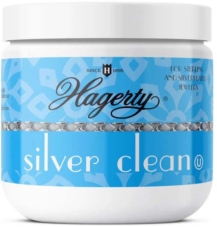 Hagerty Silver Cleaner and Tarnish Remover for Silver Jewelry, Dipping Basket Included-Kosher Certified, Made in The USA, 7 fl. oz.