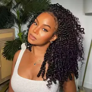 13x6 Glueless Wigs Human Hair Ready To Wear Pre Plucked Burmese Curly 13x6 HD Lace Frontal Wig For Black Women 200% Density tiktokshopspringglowup