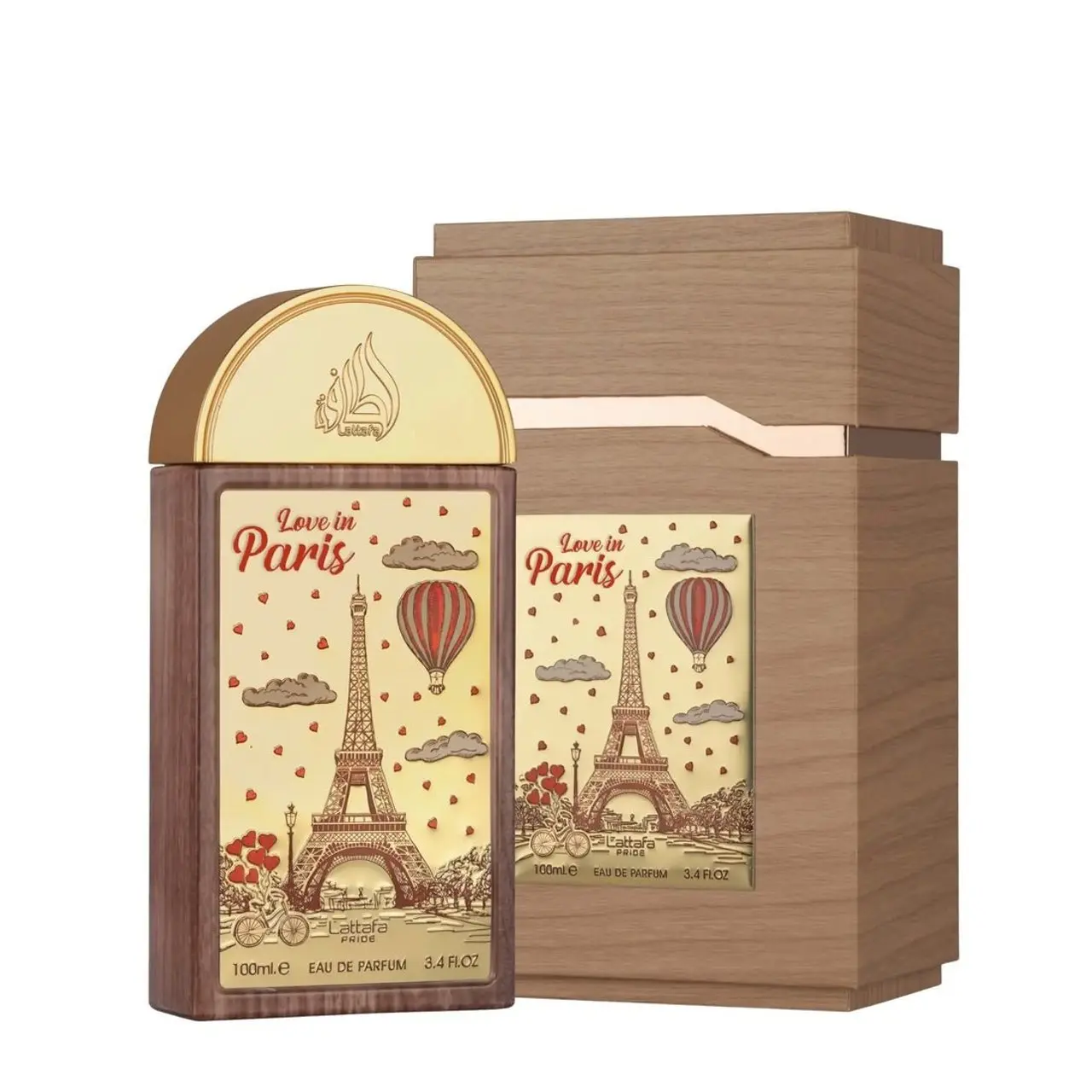 Lattafa Pride - Love in Paris Vanilla Eau de Parfum Spray, 100ml (3.4 fl oz/3 to 3.9 fl oz) Premium Luxury Unisex Fragrance, Single Item