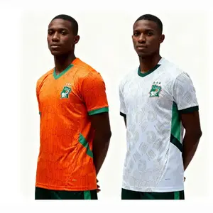 2526 Ivory Coast National Team Soccer Jersey Home Away Stretchy Short Sleeve Quick-drying Breathable Football Shirts Fan Version Top For Men