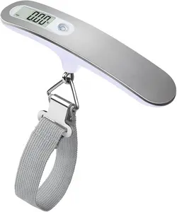 High Precision Digital Travel Scale for Suitcase Luggage Weight 110lb 50KG Capacity Silver