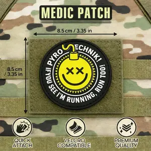 Essential Edc Hook-And-Loop Patch with Hot Melt Glue Loop, Durable Velcro Fastener, Perfect for Organizing Must-Have Items