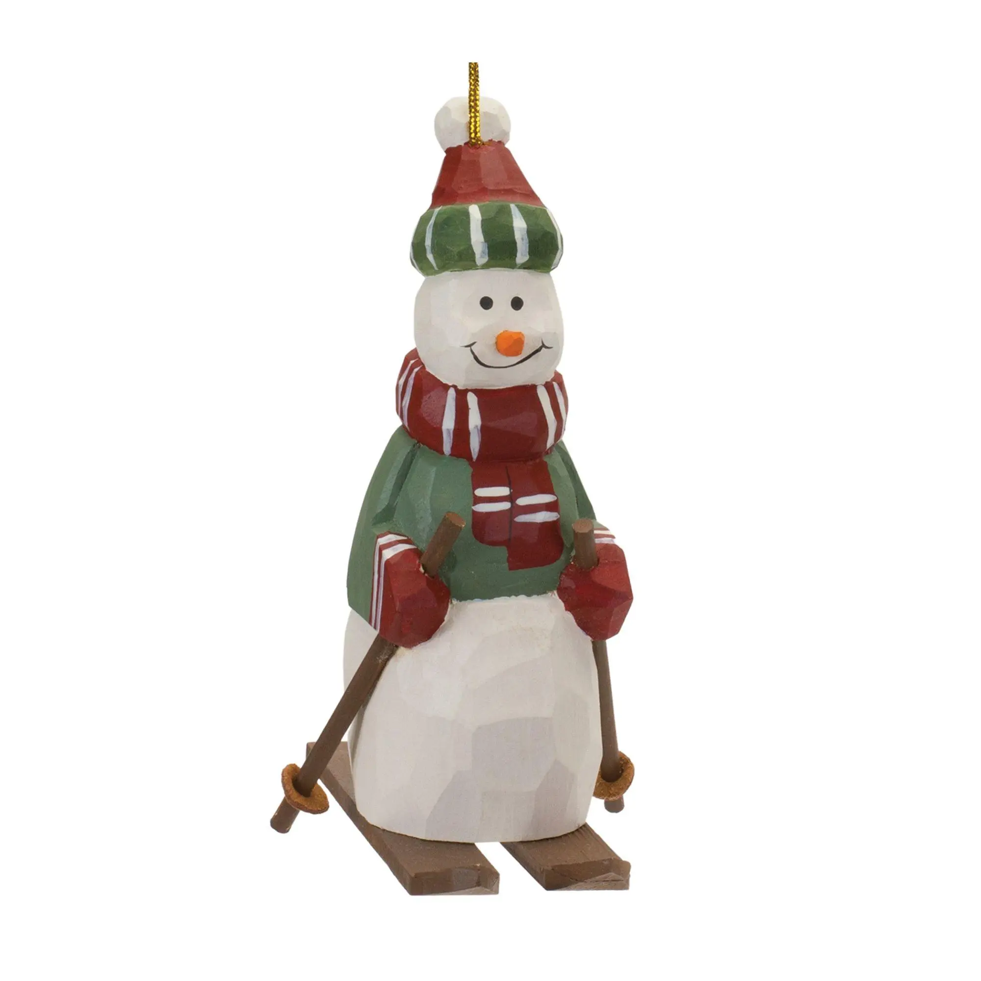 Melrose Snowman on Skis Ornament (Set of 6)