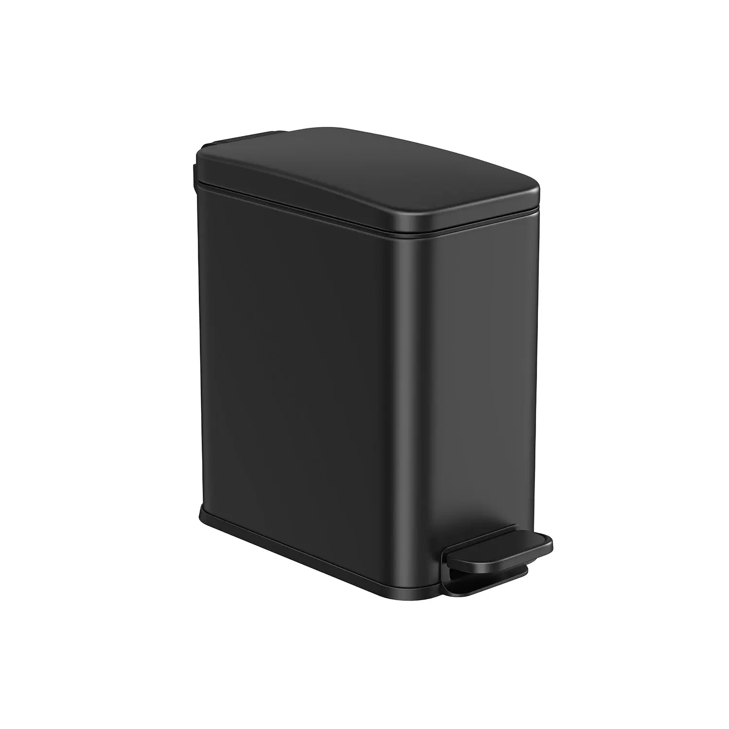 SONGMICS 1.3-Gallon Slim Stainless Steel Trash Bin SONGMICS 1.3-Gallon Slim Stainless Steel Trash Bin