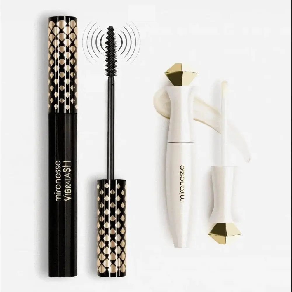 Mirenesse Vibralash Extreme Length Tubing Mascara + 4D Lash & Brow Growth Serum 2PCE Kit Makeup panorama  mascara