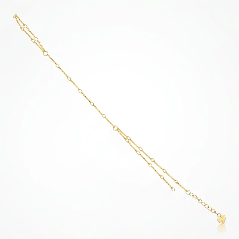 EVRY JEWELS Gold or Silver Plated Women's Hypoallergenic Bar Hand Chain
