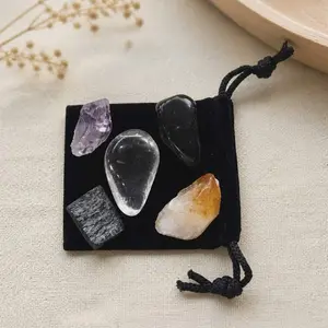 Positively Protected Crystals & Gemstone Mojo Bag