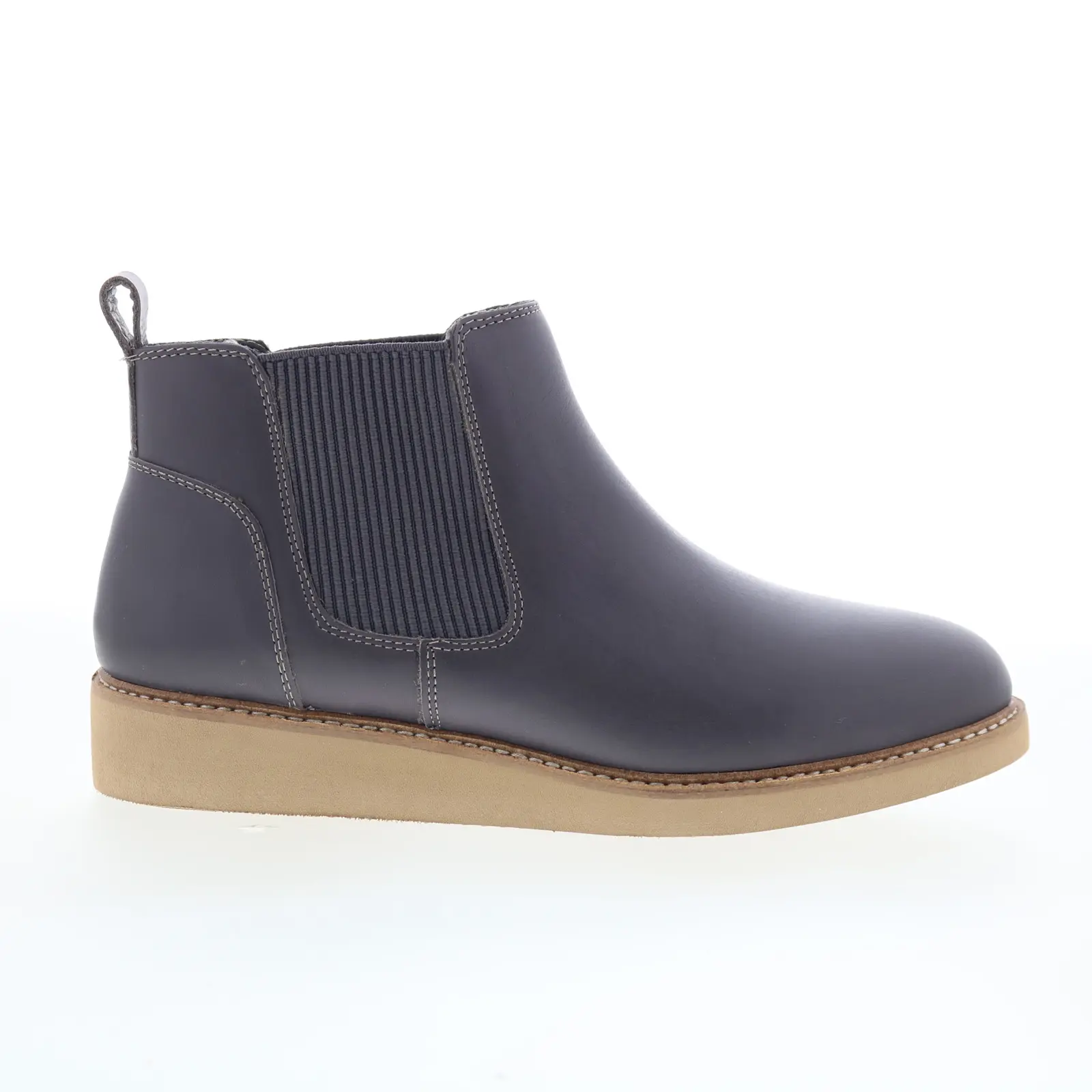 SoftWalk Wildwood S2164-058 Womens Gray Leather Slip On Chelsea Boots