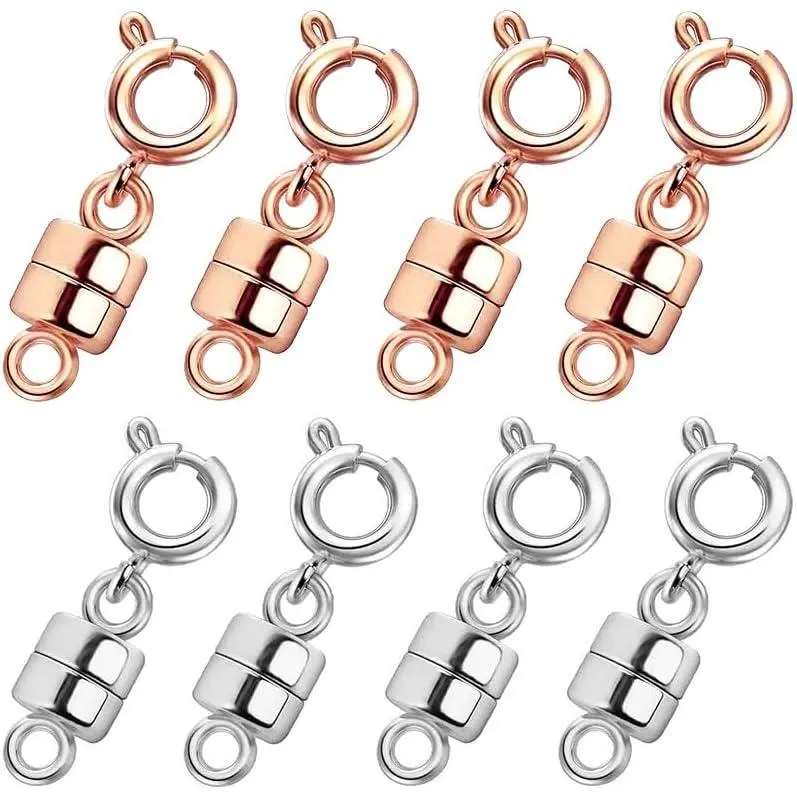 8Pcs | 4 Silver & 4 Rose Gold