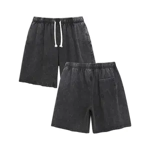 Mens Shorts Athletic Vintage Short Acid Washed Shorts Cotton Heavyweight Elastic Waist Streetwear Athletic Sweat Shorts Acid Washed Cotton Elastic Waist Drawstring Gym Workout Jogger Pants with Pocketsr
