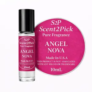 Angel Nova Inspired Roll-On Fragrance Oil 10ml – Alcohol-Free Long-Lasting Women's Raspberry, Lychee & Damask Rose