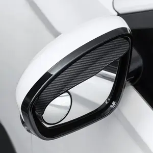 Car Rearview Mirror Rain Cover with Blind Spot Mirror, Car Rearview Mirror Rain Eyebrow, Universal Car Exterior Accessories